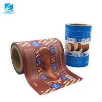 Rollo de Película de Embalaje de Papel Kraft Compuesto Impreso Personalizado para Máquina de Envasado Automático, Rollo de Película para Envoltura Continua