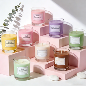 Bougie parfumée MW CANDLE en cire de soja, design minimaliste, pot en verre, parfum floral végétal, durée de combustion de 20 à 40 heures, décoration d'intérieur - Product Image 4