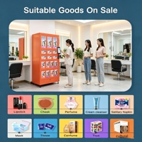 Máquina Expendedora de Juguetes para Adultos, Color Rojo Encantador, 17 Opciones Diferentes, Varios Tamaños de Cajas, Operada con Monedas, Código QR, Mecánica