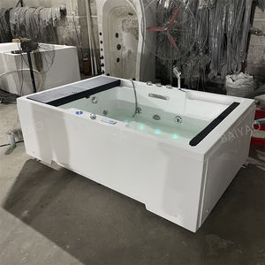 Precio barato Jacuzzis para 2 personas Bañera de <span class=keywords><strong>hidromasaje</strong></span> acrílica de <span class=keywords><strong>hidromasaje</strong></span> para dos personas <span class=keywords><strong>con</strong></span> tres faldas Bañera de lujo para hotel - Product Image 5