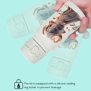 Custom Logo Cut 3d Printing Latest Leak-proof Children <b>Bottle</b> Straw Lid Double Wall Stainless Steel Kids Water <b>Bottle</b> - Product Image 6