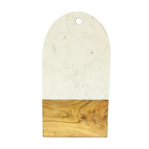 Tabla de cortar de queso de madera natural ecológica de la mejor calidad de diseño premium con mármol - Product Image 6