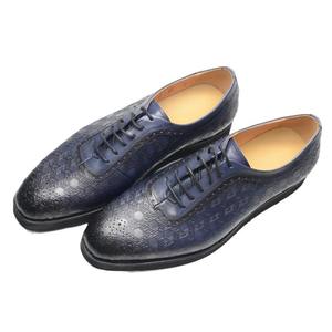 Hand-Carved Men's Wedding Party Round-<b>Toe</b> Leather Shoes of High Quality Featuring Gentlemanly Men's leather Dress Shoes&Oxfords - Product Image 5