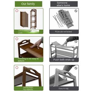 Meuble à chaussures en bambou à 5 étagères, design moderne et simple, pour entrée, chambre locative, mobilier <span class=keywords><strong>de</strong></span> maison - Product Image 2