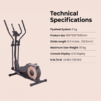 Elliptique de fitness professionnel en acier pour usage commercial et domestique en Chine