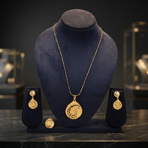 Juego de Colgantes de Joyería de Moda al por Mayor, Juego de Colgantes de Latón con Baño de Oro 14K 18K 24K para Mujer, Joyería de Diseño Tradicional Oro Joyería - Product Image 1