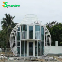 Villa préfabriquée légère insonorisée de type cabane inspirée d'une cage à oiseaux pour les vacances, utilisable en Roumanie, aux Philippines et dans d'autres emplacements (Monaco)