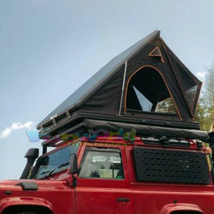 Tente De Toit De Voiture Hardshell Tente De Toit À Coque Rigide 4x4 Voiture Triangle Tente De Toit Pour Voiture Camping Convient 2 4 Personnes - Product Image 5