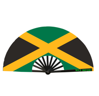 Éventails pliables à main avec drapeau de la Guadeloupe, grands éventails pour la danse en ligne, les mariages en plein air et les fêtes