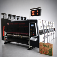 Machine de découpe et d'impression flexographique stable pour carton ondulé avec rouleaux céramiques Anilox et en caoutchouc