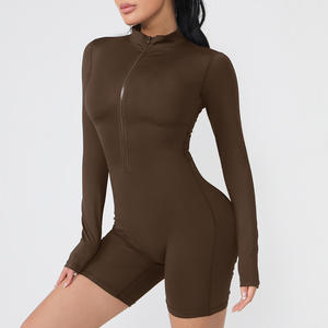 Body Deportivo de Manga Larga para Mujer 2026, con Cierre Frontal, Mono Ajustado de Yoga para Deportes y Fitness - Product Image 5