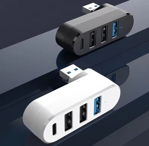 Mini 180 độ xoay <span class=keywords><strong>4</strong></span> cổng <span class=keywords><strong>USB</strong></span> 3.0 <span class=keywords><strong>2.0</strong></span> <span class=keywords><strong>HUB</strong></span> Loại C tốc độ cao truyền dữ liệu U đĩa Splitter <span class=keywords><strong>HUB</strong></span> cho máy tính xách tay Macbook PC - Product Image 3