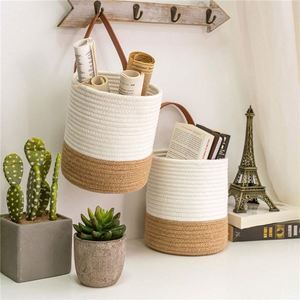Set di 6 Cesti Sospesi Sferici in Erba Marina Naturale, Vasi Decorativi <span class=keywords><strong>da</strong></span> Parete con Vassoio Raccogligocce in Plastica, Stile Boho - Product Image 6