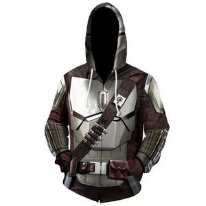 Fitspi livraison directe Mandalorian Costume sweat à capuche commande en gros conception personnalisée grands et grands hommes - Product Image 3