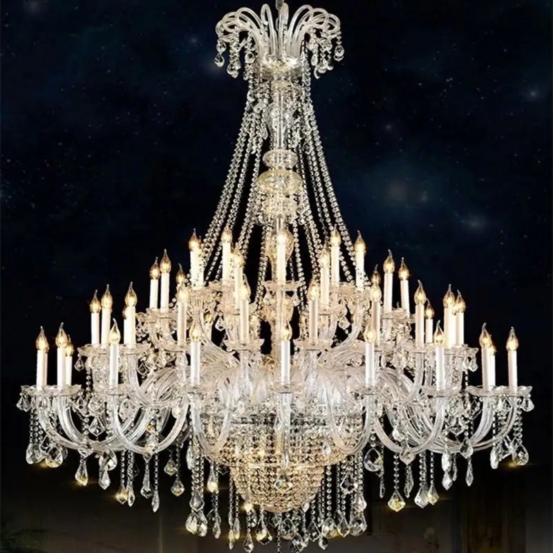 Di lusso di alta qualità Maria Theresa Asfour candele lampadario di cristallo per banchetto di nozze