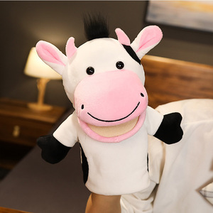 Custom Christmas Reindeer Hand Puppet Plush Movable Mouth <b>Stuffed</b> Animal <b>Toy</b> for Kids Storytelling Party Activity - Product Image 5