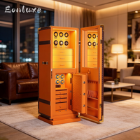 Eonluxe Coffre-fort remontoir de montres de luxe antivol pour villas et manoirs, en cuir véritable, personnalisé, haut de gamme, pour rangement domestique