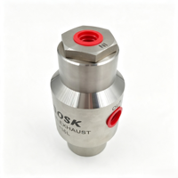 Válvula de Escape Rápido de Acero Inoxidable, Válvula Hidráulica Automotriz NPT1/2