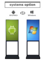 Último Modelo de Pantalla Digital Signage 4K Comercial con Sistema Android, Menú Digital con Control Remoto CMS para Restaurantes, Panaderías y Cafeterías