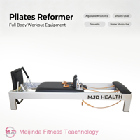 Mesin Reformer Pilates Aluminium Komersial MJD, Tahan Lama, Ramah Lingkungan, Dapat Disesuaikan, untuk Studio Pilates, Penggunaan di Rumah, dan Gym, Dapat Dipesan Sesuai Kebutuhan