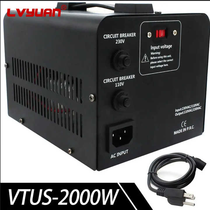 変換プラグ2000W LVYUAN LVYUAN2000W電圧変換器220V110V電圧変圧