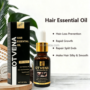 Huile de croissance capillaire végane OTVENA à l'huile d'argan pour la barbe et les <span class=keywords><strong>sourcils</strong></span>, nourrit les pointes sèches/frisées, traitement 2-en-1 - Product Image 6