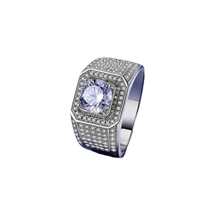Zhong Nuo יוקרה בסדר הגר"א מוסמך Moissanite תכשיטי גברים Moissanite טבעת - Product Image 6