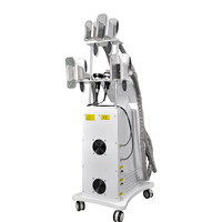 Appareil de Cryolipolyse Professionnel 6-en-1 à 4 Têtes Verticales pour Salon de Beauté, avec Fonctions Cryolipolyse, 40K et RF pour Amincissement Facial - Vente Chaude Fabricant