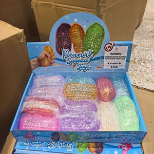 ของเล่นคลายความเครียดจากถั่วลิสงของเล่นแบบบีบเพื่อลดความเครียดจากน้ำตาลจำลองสภาพสมจริงของเล่นแบบปล่อยความเครียดจากถั่วลิสง - Product Image 1