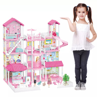 Maison de poupée à assembler soi-même KSF Fashion Design, maison de jeu de princesse avec accessoires de meubles et poupées pour les jouets de Shantou