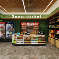 Étagères de présentation de magasin de détail de conception moderne de haute qualité, rayonnages de supermarché, mobilier d'intérieur, présentoir métallique personnalisé
