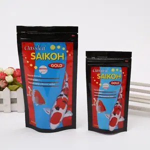 Resealable Laminated Soft Plastic Zipper Stand up Pouch Lures Packaging Seafood Fishing Food Custom Bait Bags