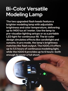 Flash de studio <span class=keywords><strong>Godox</strong></span> <span class=keywords><strong>AD200pro</strong></span> II 2.4G TTL 1/8000 HSS pour photographie en extérieur, lampe de poche avec batterie au lithium 2900mAh - Product Image 3