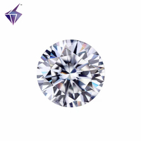 Pierres de Moissanite de laboratoire VVS1 de haute qualité, couleur D pure, taille brillante, échelle de dureté Moh 9.25, effet étoilé, tailles 1-20mm pour bijoux