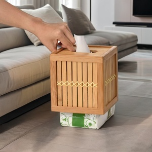 Factory Sale Hot Seller Tissue <b>Paper</b> Holder Quality Guarantee Wholesale Bamboo Tissue <b>Box</b> - Product Image 2