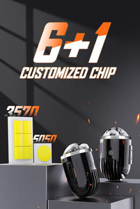 Faro antiniebla con lente de proyector Bi Led de 2 pulgadas de salida de fábrica con luz antiniebla Led automotriz de 80W 6000K - Product Image 5