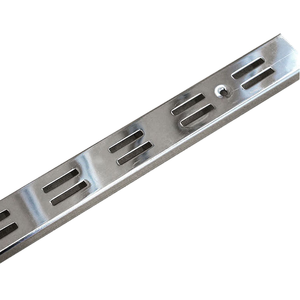 2.4m đôi rãnh tường thẳng đứng kênh kệ với kim loại <span class=keywords><strong>Chrome</strong></span> kết thúc cho màn hình móc và khung - Product Image 1