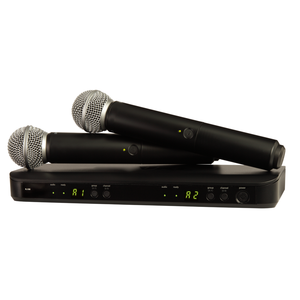 Microphone sans Fil Professionnel UHF BLX288 <span class=keywords><strong>BETA58</strong></span> 58A, Kit Dynamique Double Canal à Main pour Karaoké et Performance Scénique - Product Image 2