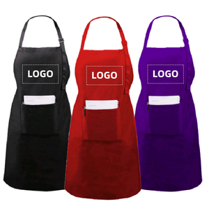 Grembiule Regolabile Senza Maniche per Camerieri di Caffetteria e Ristorante, Personalizzabile, in Cotone Nero/Bianco per <span class=keywords><strong>Cameriere</strong></span> - Product Image 1