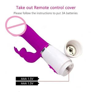 Sıcak Fırsat 10 Titreşim Modlu Çift Hareketli Gerçekçi Tavşan Dildo Masaj Aleti, Çift G Noktası ve Kadın Klitoral Stimülasyon Oyuncakları ile - Product Image 5