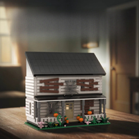 80014 2026 Model Kit Rumah Terlupakan MOC Baru, Ornamen Meja dari Bata, Puzzle Edukatif, Hadiah Liburan, 1398pcs Set Blok Bangunan