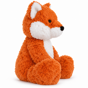 Peluche <span class=keywords><strong>Volpe</strong></span> Kawaii Arancione e Bianca Personalizzabile con Coda Soffice per Collezioni Regalo a Tema Bosco - Product Image 4