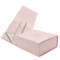 Caixa de Presente de Natal Reciclável Personalizada com Papel Revestido em Folha Dourada e Forro de Espuma Luxuosa com Tampa Magnética Dobrável