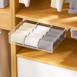 Under Desk Drawer Storage Box Rectangle 2L Tabletop Mount Office <b>Organizer</b> - Product Image 3