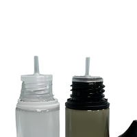 Bouteille vide en PET avec bouchon à pointe, transparente et foncée, réutilisable pour l'emballage et la distribution de liquides