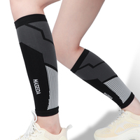 SHIWEI-2281 # Manchon de compression long en tricot pour mollet, support élastique respirant pour la course, le cyclisme et le marathon