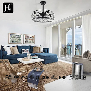 20-inch European-style living room decorative <b>remote</b>-<b>controlled</b> silent dimmable DC modern LED <b>ceiling</b> fan - Product Image 3