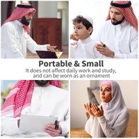 Compteur de doigt en métal musulman islamique, anneau de compteur numérique Tasbih