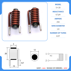 R5 * 25 Rod filter 4 r7 aste di induttanza bobina induttori alimentatori per monitor di altoparlanti Audio - Product Image 6