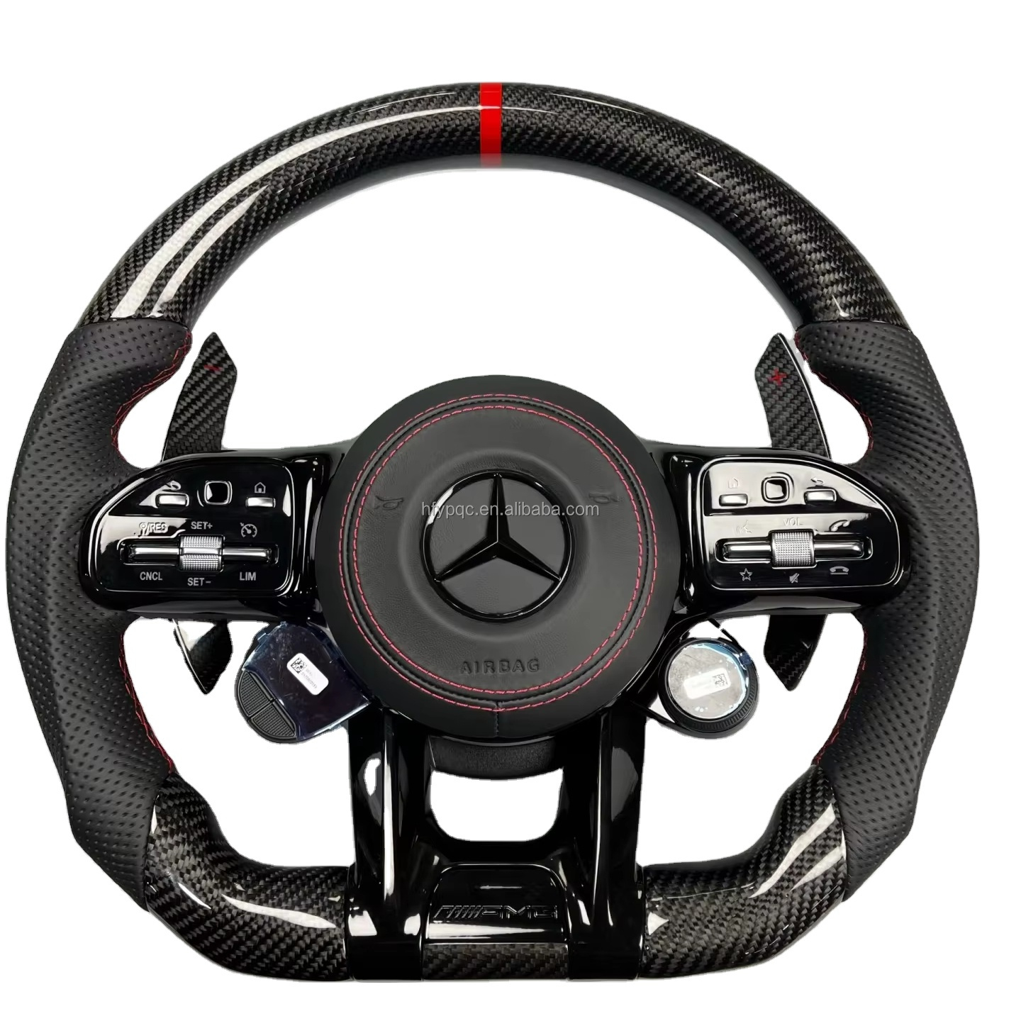 Custom Car Interior Accessories Fit 2015-2018 Mercedes-Benz 2015-2018 AMG W205 C63 C43 Carbon Fiber Steering Wheel